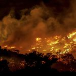 wildfire-rages-near-porto-germeno,-greece
