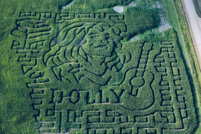 alberta-farm-celebrates-dolly-parton’s-life-with-corn-maze-tribute