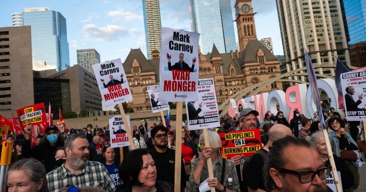 carney’s-investment-summit-draws-protests-by-indigenous-leaders,-environment-groups-and-unions